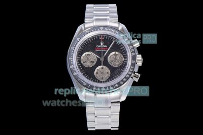 Swiss Replica Omega Speedmaster MoonWatch Black Side Of The Moon Meteorite OMF